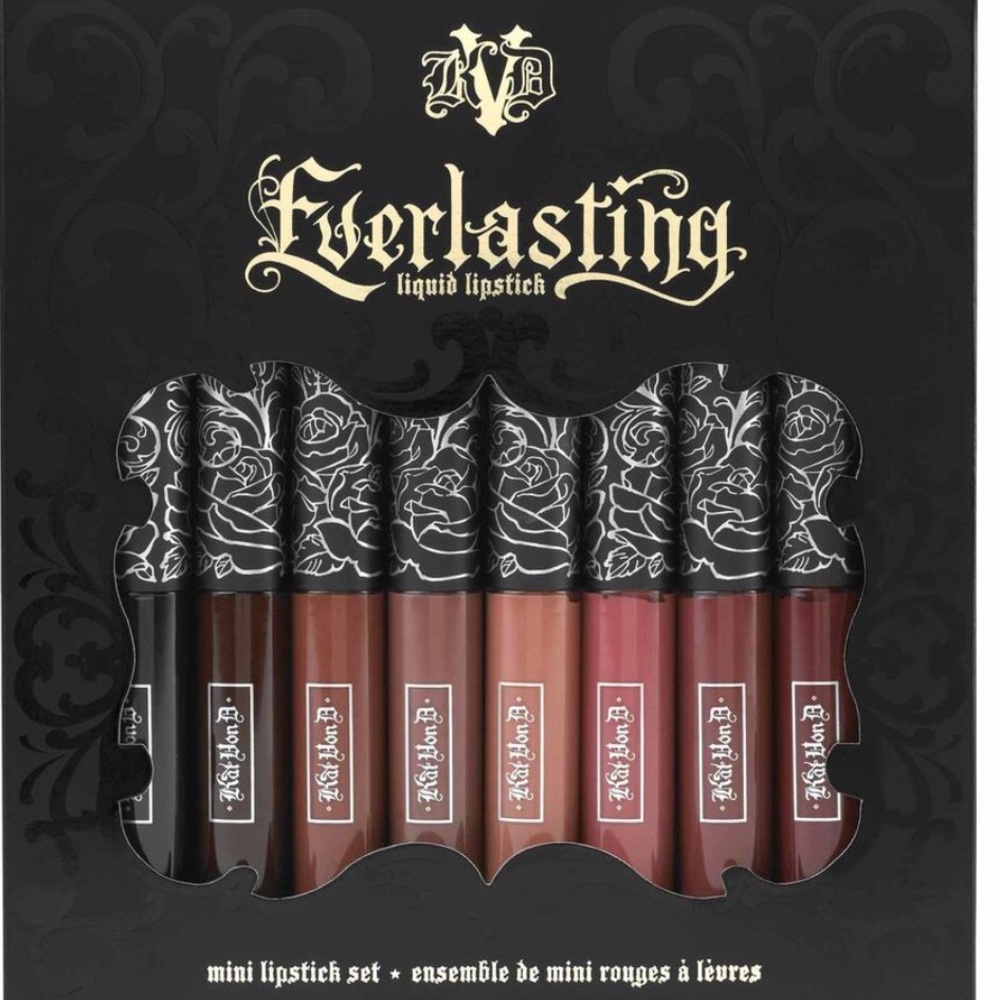 🖤NIB KAT VON D mini liquid lipstick set🖤